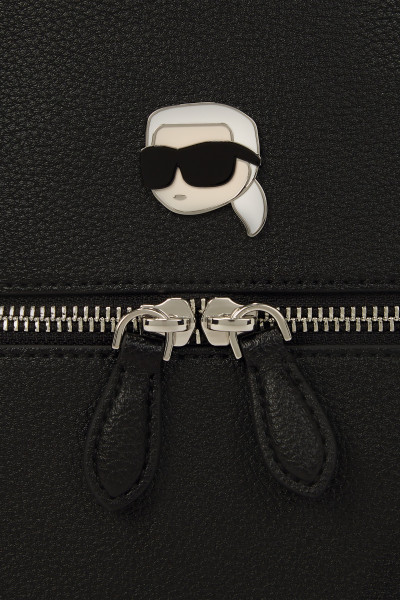 BATOH KARL LAGERFELD IKON GRAINY ZIP LG BACKPACK - Fotografie č. 4