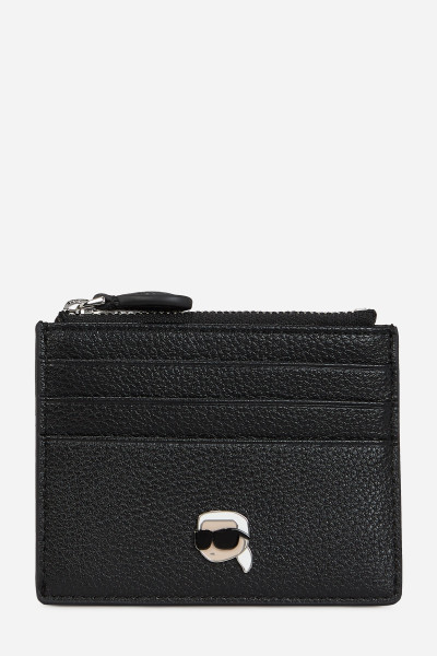 PÚZDRO NA PLATOBNÉ KARTY KARL LAGERFELD IKON GRAINY ZIP CARDHOLDER - Fotografia č. 1
