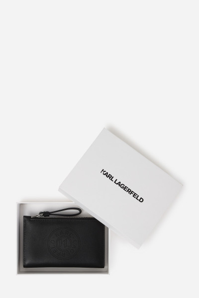 PÚZDRO NA PLATOBNÉ KARTY KARL LAGERFELD K/CIRCLE SLIM BIFOLD CH - Fotografia č. 4