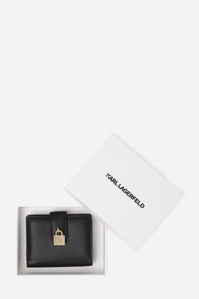 PÉNZTÁRCA KARL LAGERFELD K/AUTOGRAPH PADLOCK MD WALLET - Kép 4