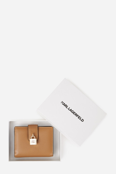 PÉNZTÁRCA KARL LAGERFELD K/AUTOGRAPH PADLOCK MD WALLET - Kép 4