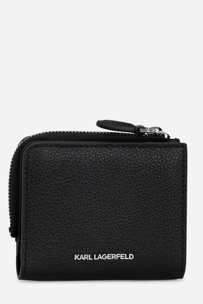 PÉNZTÁRCA KARL LAGERFELD IKON GRAINY SM BIFOLD WALLET - Kép 2