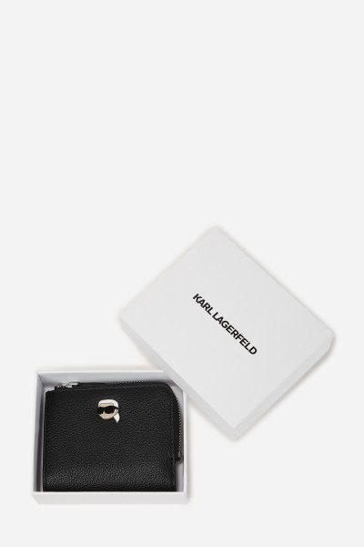 PÉNZTÁRCA KARL LAGERFELD IKON GRAINY SM BIFOLD WALLET - Kép 4