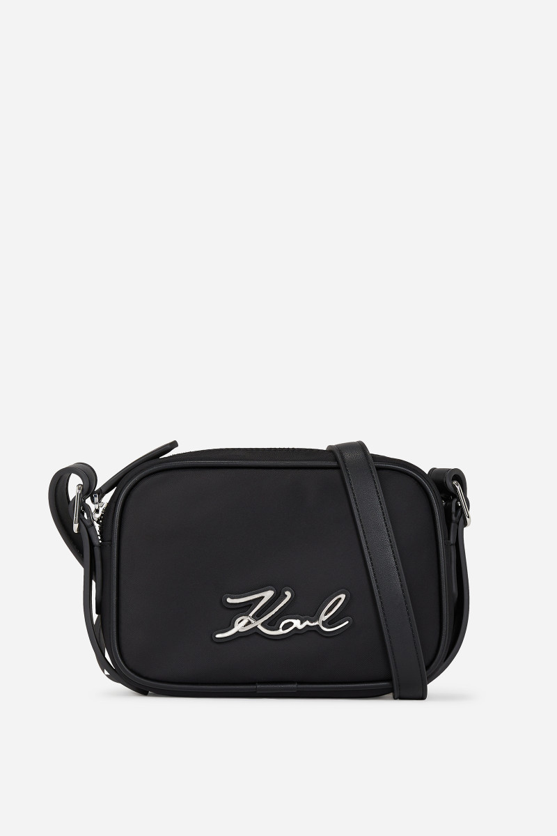 Crossbody Karl Lagerfeld K/Signature Nylon Cb Pouch Black-Nickel