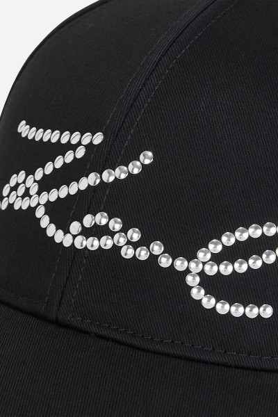 SAPKA KARL LAGERFELD K/SIGNATURE STUDS CAP - Kép 4