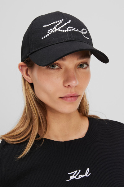 SAPKA KARL LAGERFELD K/SIGNATURE STUDS CAP - Kép 2