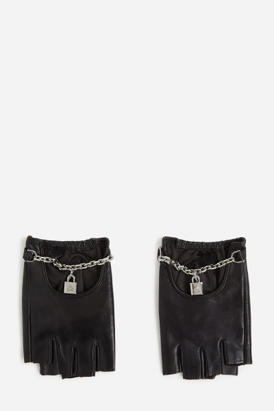 KESZTYŰ KARL LAGERFELD K/AUTOGRAPH PADLOCK FL GLOVE - Kép 1