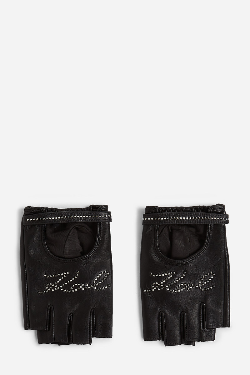 RUKAVICE KARL LAGERFELD K/SIGNATURE FL GLOVE BLACK