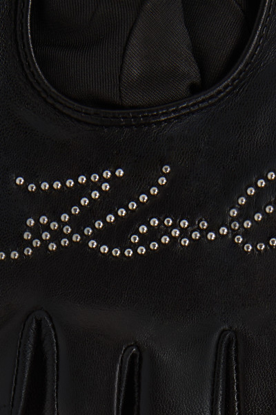 KESZTYŰ KARL LAGERFELD K/SIGNATURE FL GLOVE - Kép 3