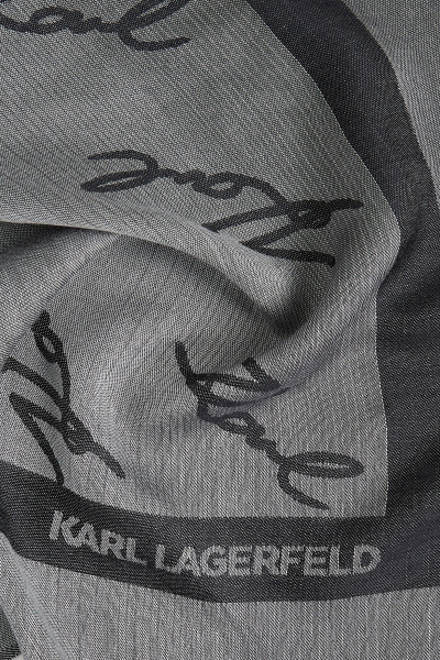 ŠÁTEK KARL LAGERFELD K/MONOGRAM DEGRADE JKRD SCARF - Fotografie č. 3