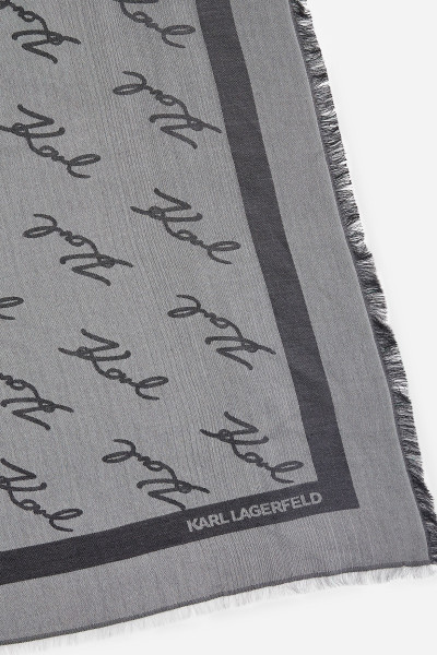 ŠÁTEK KARL LAGERFELD K/MONOGRAM DEGRADE JKRD SCARF - Fotografie č. 4