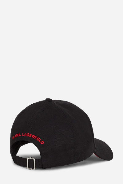 KŠILTOVKA KARL LAGERFELD IKON RHNSTN PATCH CAP - Fotografie č. 2