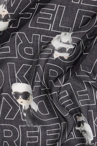 ŠÁTEK KARL LAGERFELD IKON MODAL SCARF - Fotografie č. 3