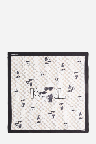 ŠÁTEK KARL LAGERFELD IKON SILK SCARF - Fotografie č. 2