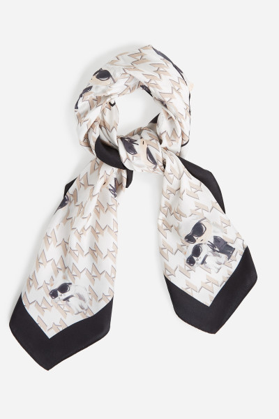 ŠÁTEK KARL LAGERFELD IKON SILK SCARF - Fotografie č. 1