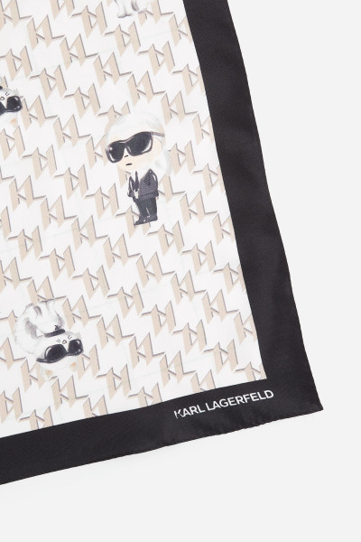 ŠÁTEK KARL LAGERFELD IKON SILK SCARF - Fotografie č. 5