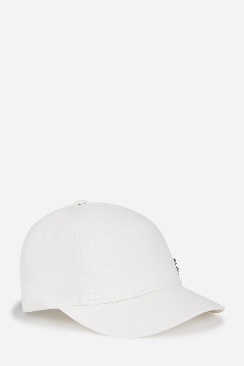 Sapka Karl Lagerfeld Ikon Choupette Pin Cap Off White