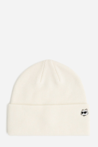 SAPKA KARL LAGERFELD IKON CHOUPETTE PIN BEANIE - Kép 1