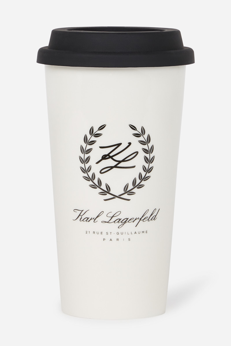 Csésze Karl Lagerfeld Hotel Karl Ceramic Travel Mug Cannoli Cream