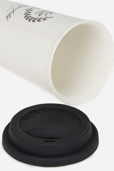 CSÉSZE KARL LAGERFELD HOTEL KARL CERAMIC TRAVEL MUG - Kép 4