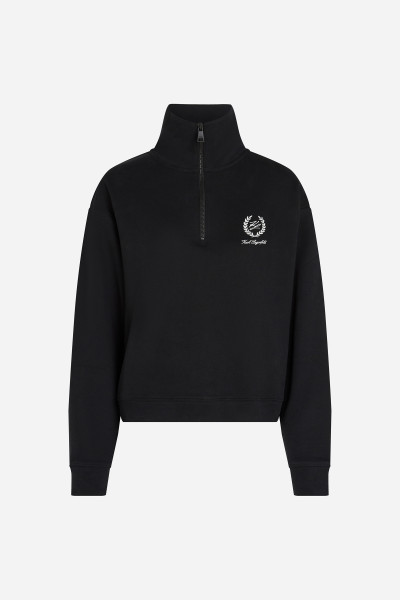 MELEGÍTŐ FELSŐ KARL LAGERFELD HOTEL KARL CREST HALF ZIP - Kép 5
