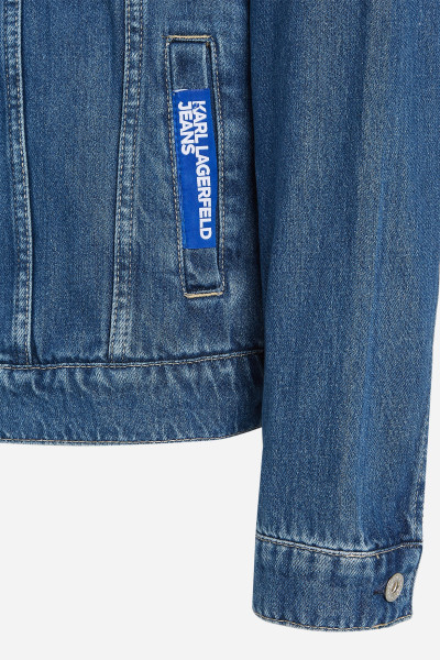 BUNDA KARL LAGERFELD JEANS KLJ REGULAR DENIM JACKET - Fotografia č. 7