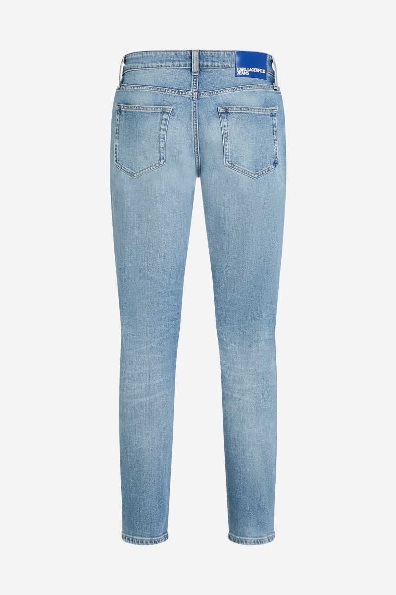 Džínsy Karl Lagerfeld Jeans Klj Slim Denim Visual Washed Mid Blue