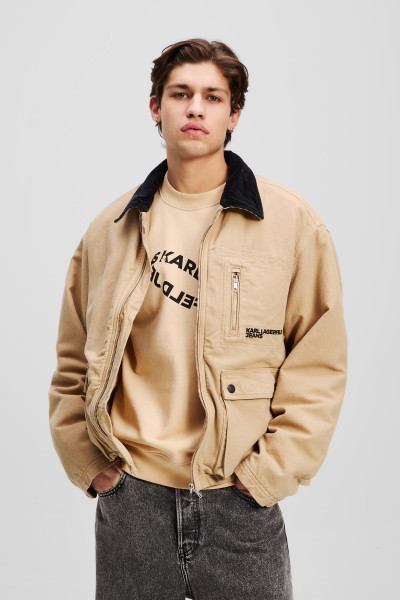 BUNDA KARL LAGERFELD JEANS KLJ WORKWEAR CANVAS JACKET - Fotografia č. 1