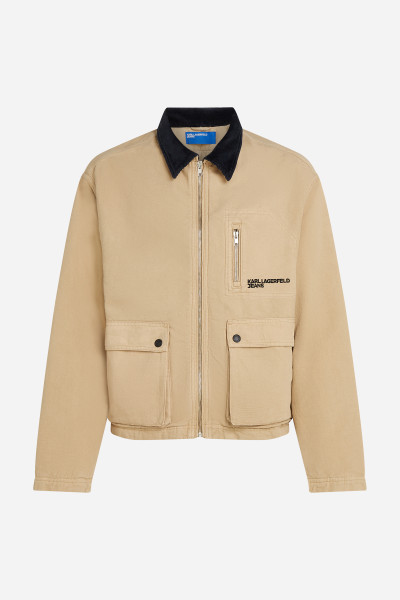 BUNDA KARL LAGERFELD JEANS KLJ WORKWEAR CANVAS JACKET - Fotografia č. 5
