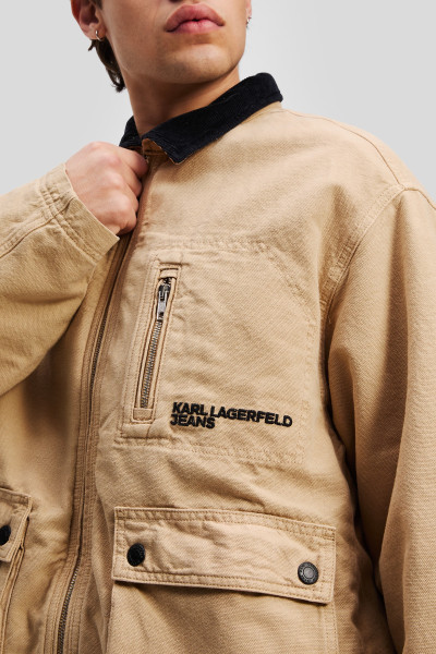 BUNDA KARL LAGERFELD JEANS KLJ WORKWEAR CANVAS JACKET - Fotografia č. 3