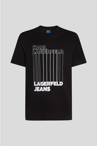 TRIČKO KARL LAGERFELD JEANS KLJ REG BARCODE TEE - Fotografie č. 1