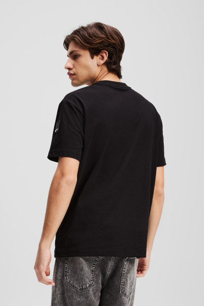 TRIČKO KARL LAGERFELD JEANS KLJ REG RUBBER PATCH TEE - Fotografie č. 3