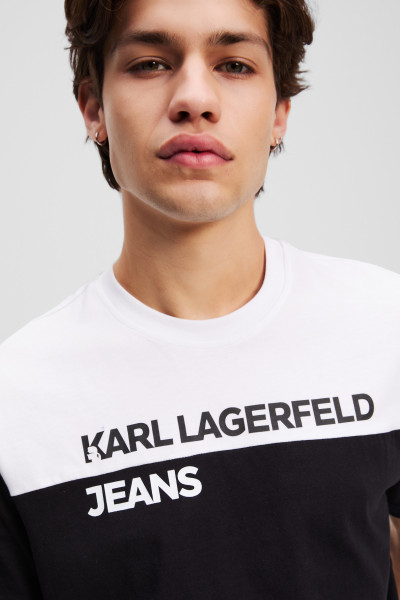 TRIČKO KARL LAGERFELD JEANS KLJ REG BLOCKED TEE - Fotografie č. 3