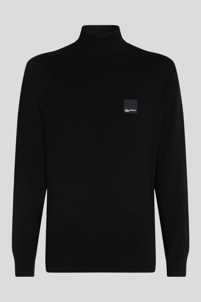 PULÓVER KARL LAGERFELD JEANS KLJ REGULAR ROLL-NECK SWEATER - Kép 5