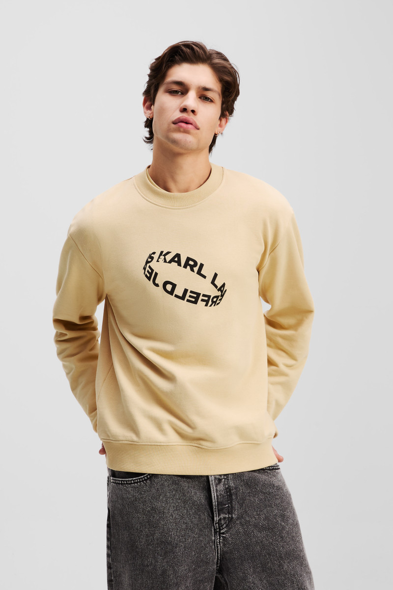 Mikina Karl Lagerfeld Jeans Klj Reg Multi Ring Sweat Croissant