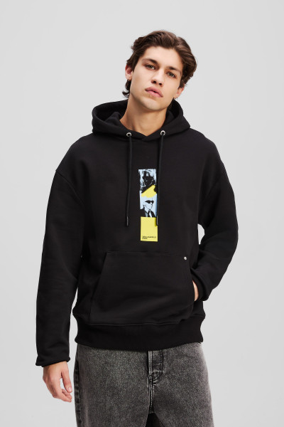 MELEGÍTŐ FELSŐ KARL LAGERFELD JEANS KLJ RELAX REPEATED KARL HOODIE - Kép 1