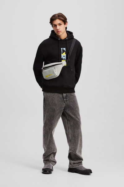 MELEGÍTŐ FELSŐ KARL LAGERFELD JEANS KLJ RELAX REPEATED KARL HOODIE - Kép 4