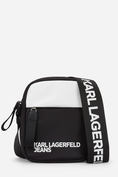 CROSSBODY KARL LAGERFELD JEANS KLJ ESSENTIAL NYLON NS CB B/W - Fotografia č. 1