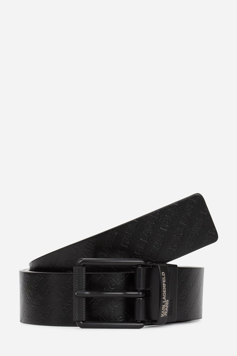 Opasok Karl Lagerfeld Jeans Klj Reversible Debossed Belt Black