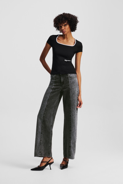 FARMER KARL LAGERFELD JEANS KLJ MR RELAXED BLOCKED DENIM - Kép 1