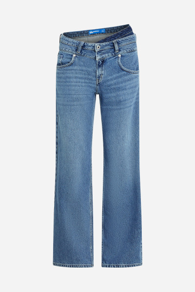 DŽÍNY KARL LAGERFELD JEANS KLJ MR RELAXED WB DENIM - Fotografie č. 5