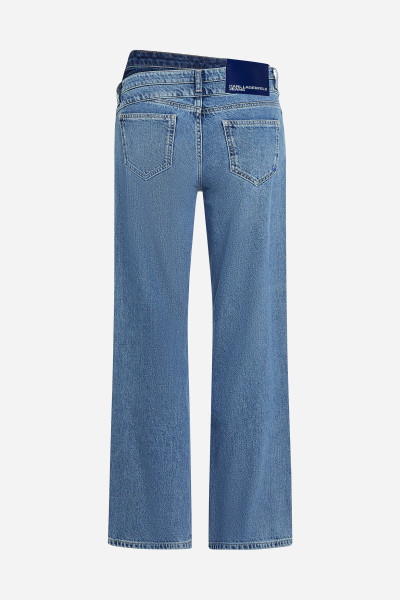 DŽÍNY KARL LAGERFELD JEANS KLJ MR RELAXED WB DENIM - Fotografie č. 6