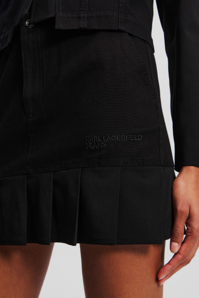 SUKNĚ KARL LAGERFELD JEANS KLJ PLEATED MINI SKIRT - Fotografie č. 4