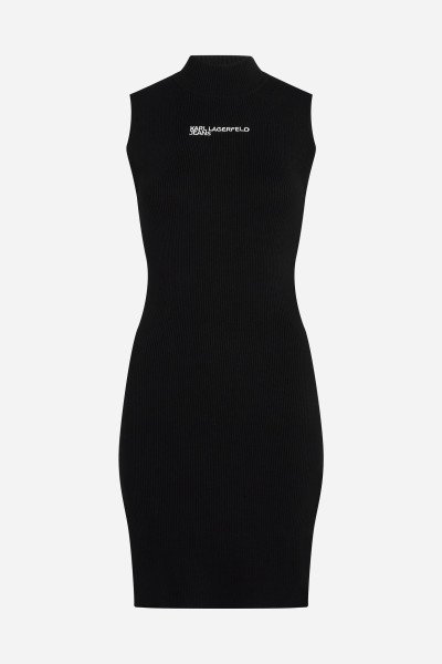 RUHA KARL LAGERFELD JEANS KLJ SLESS MOCK NECK KNIT DRESS - Kép 5