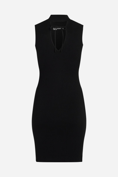 RUHA KARL LAGERFELD JEANS KLJ SLESS MOCK NECK KNIT DRESS - Kép 6
