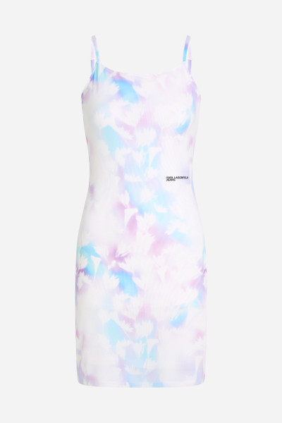 RUHA KARL LAGERFELD JEANS KLJ MESH AOP SLIP DRESS - Kép 5