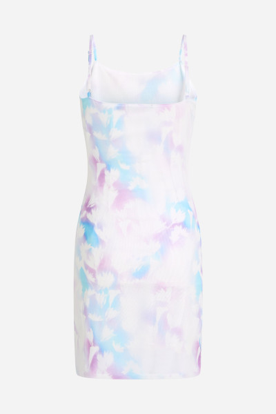 RUHA KARL LAGERFELD JEANS KLJ MESH AOP SLIP DRESS - Kép 6