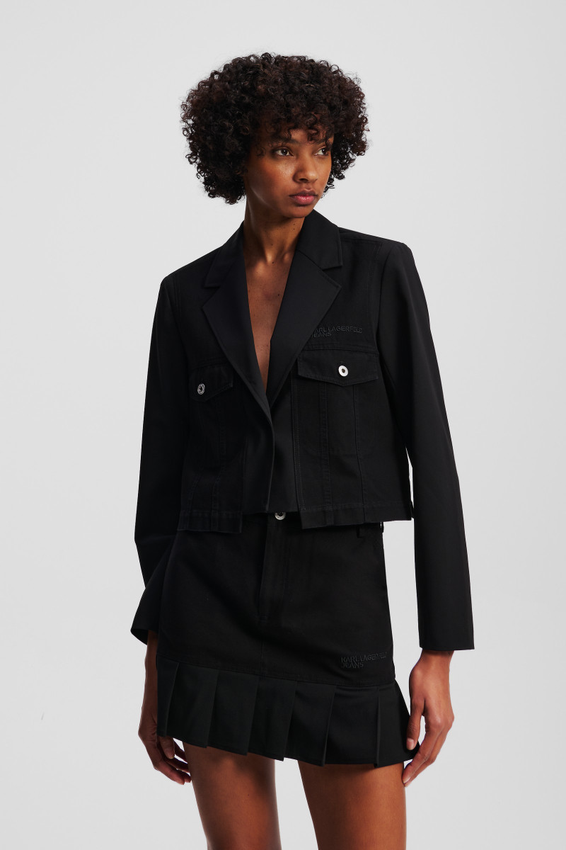 Sako Karl Lagerfeld Jeans Klj Utility Blazer Black
