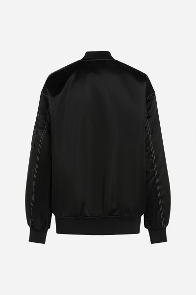 BUNDA KARL LAGERFELD JEANS KLJ OVERSIZED SATIN BOMBER - Fotografie č. 6