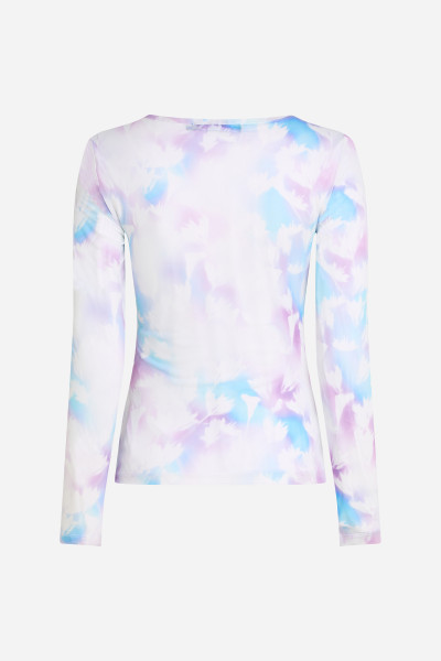 PÓLÓ KARL LAGERFELD JEANS KLJ MESH AOP TOP - Kép 6